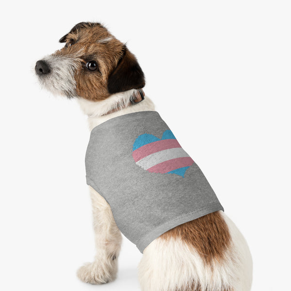 Transgender Pixel Heart Pet Tank Top