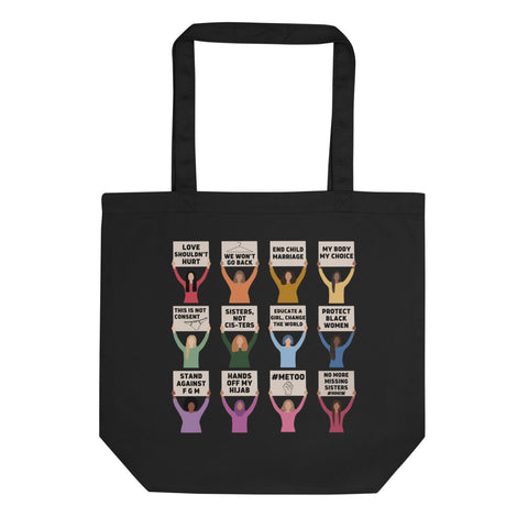 Women's Rights Protesting Women Tote Bag