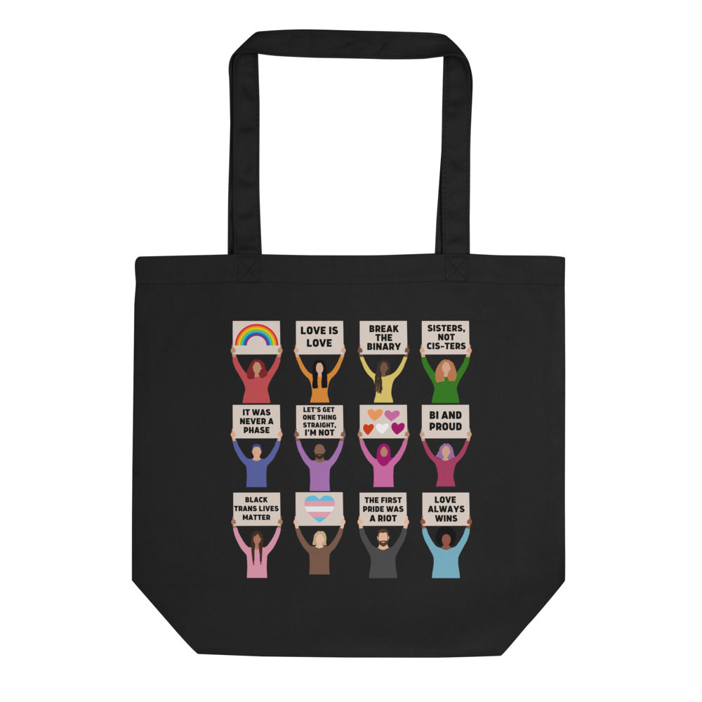 LGBTQIA+ Pride Protest Tote Bag