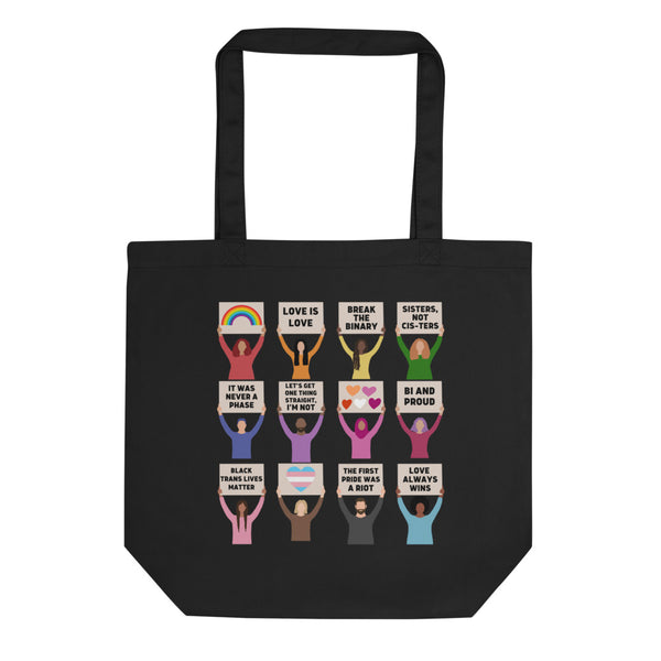 LGBTQIA+ Pride Protest Tote Bag