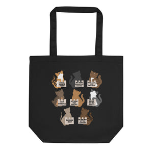 Protesting Cats Tote Bag