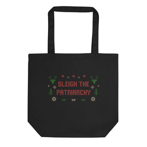 Sleigh The Patriarchy Ugly Christmas Tote Bag