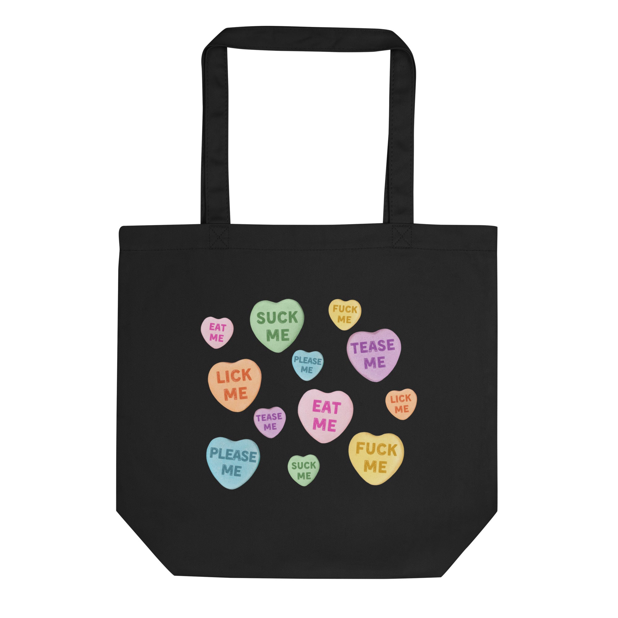 Naughty Valentine's Candy Hearts Tote Bag