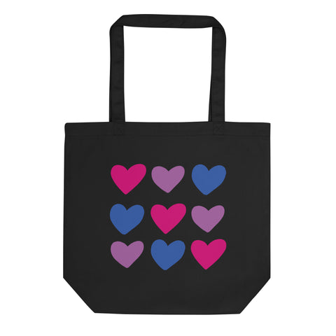 Bisexual Hearts Tote Bag