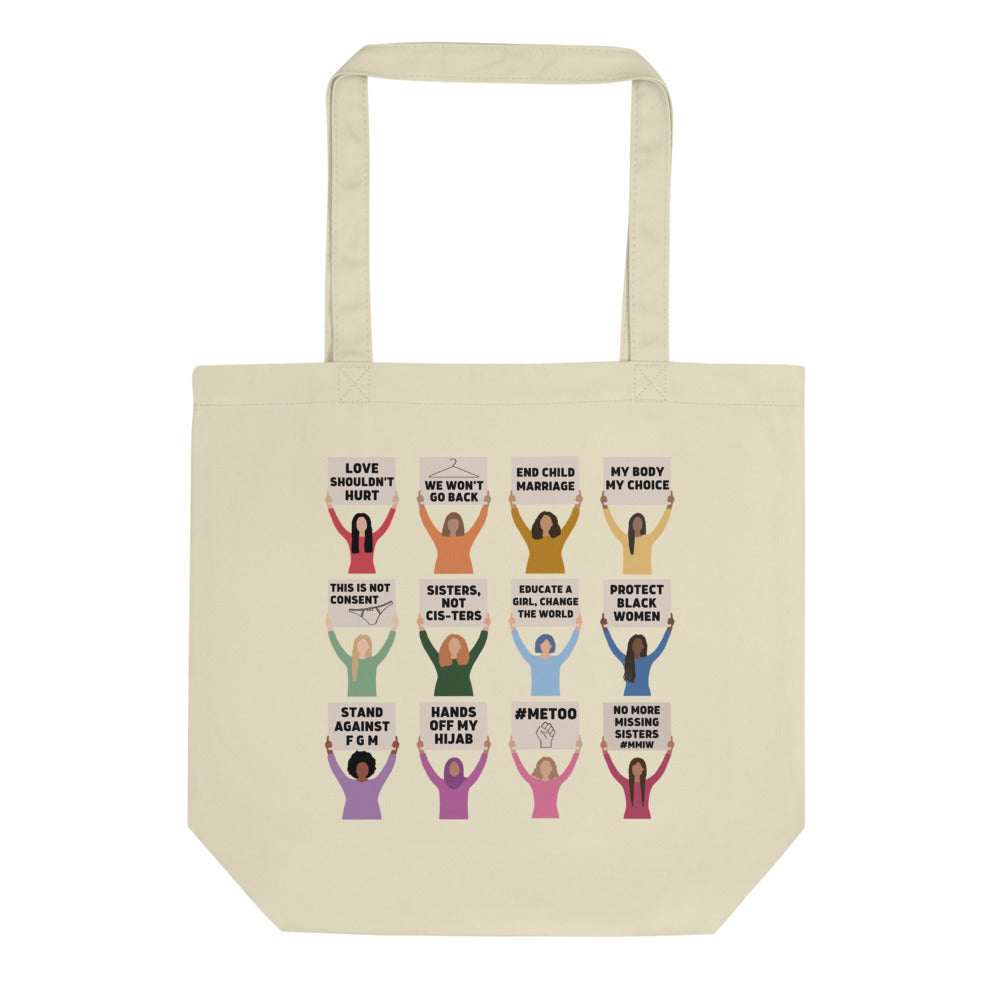 Women's Rights Protesting Women Tote Bag