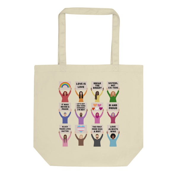 LGBTQIA+ Pride Protest Tote Bag