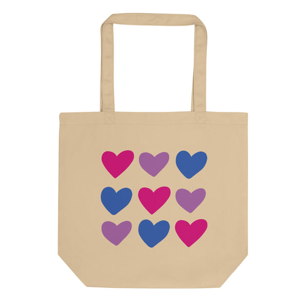 Bisexual Hearts Tote Bag