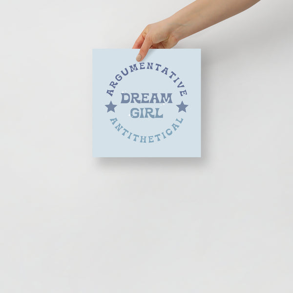 Dream Girl Midnights Blue Poster Print