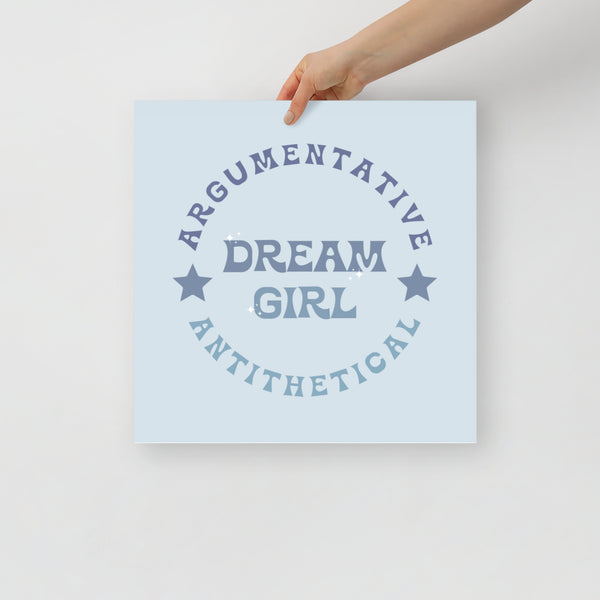 Dream Girl Midnights Blue Poster Print