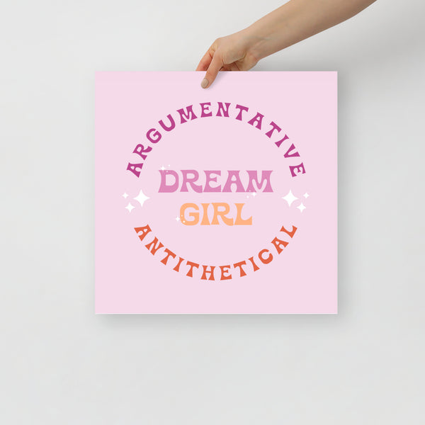 Dream Girl Sunset Poster Print