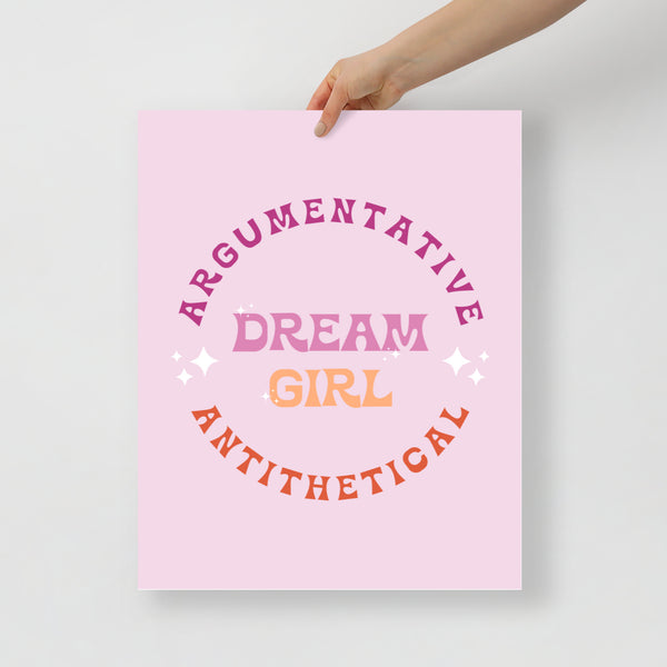 Dream Girl Sunset Poster Print