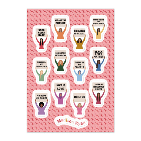 Global Protest Sticker Sheet