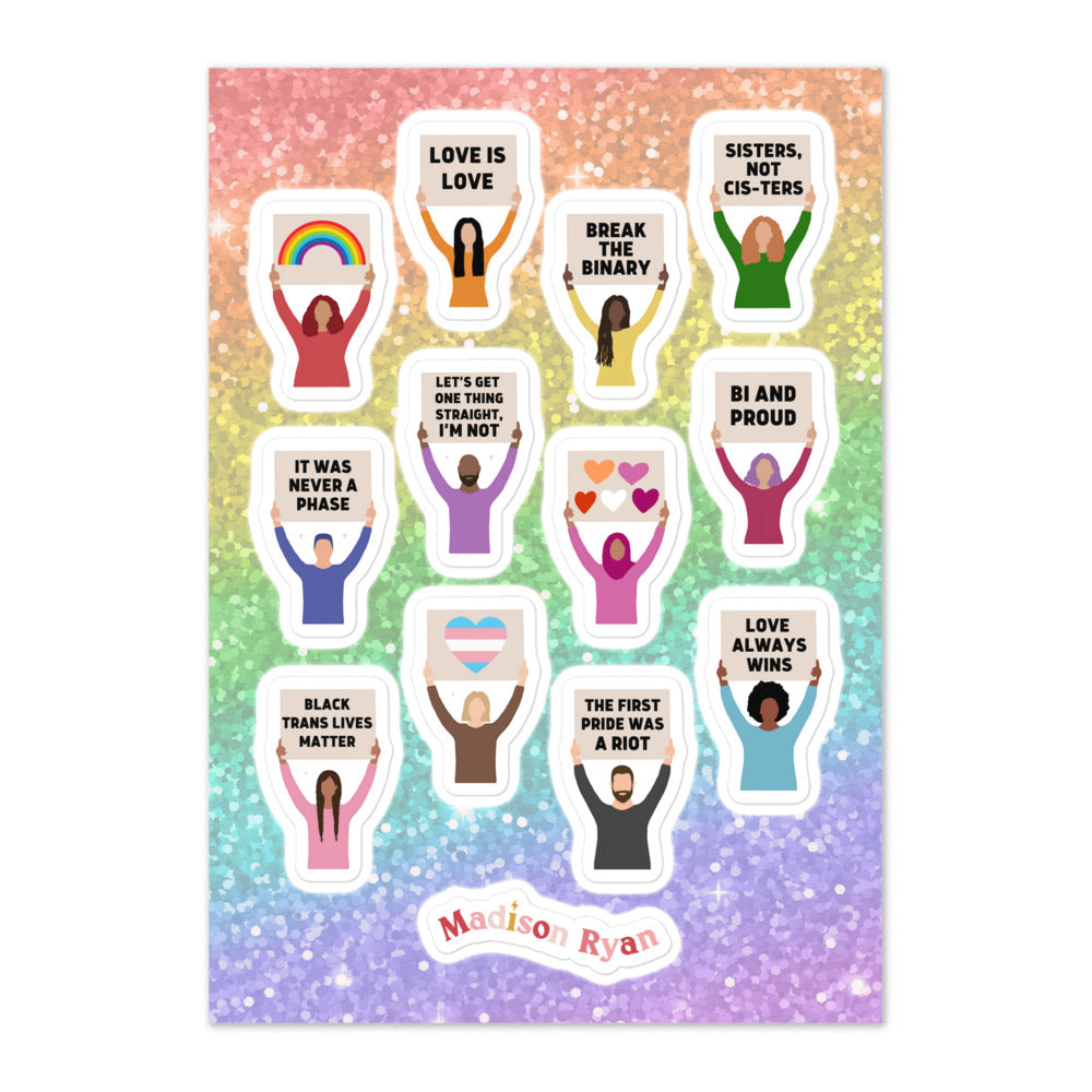 Pride Protest Sticker Sheet