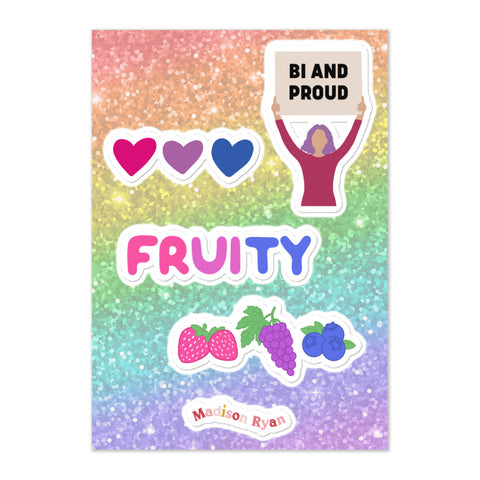 Bisexual Pride Sticker Sheet