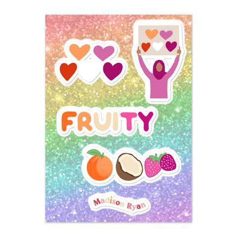 Lesbian Pride Sticker Sheet