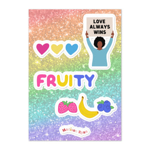 Pansexual / Panromantic Pride Sticker Sheet