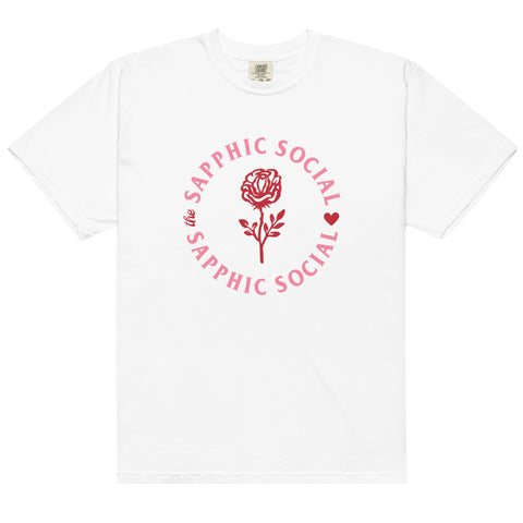 The Sapphic Social Rose Circle T-Shirt