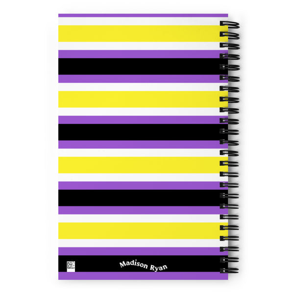 Non-Binary Flag Spiral Notebook