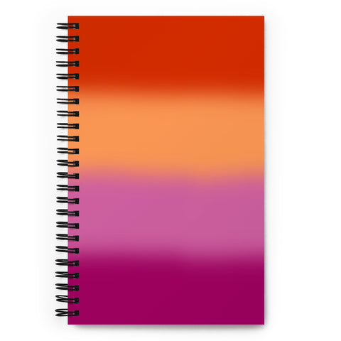 Lesbian Blurred Flag Spiral Notebook