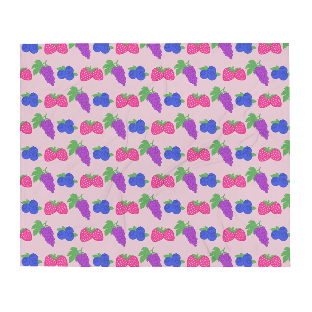 Fruity Bisexual Throw Blanket