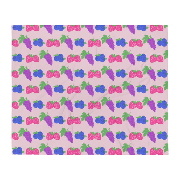 Fruity Bisexual Throw Blanket