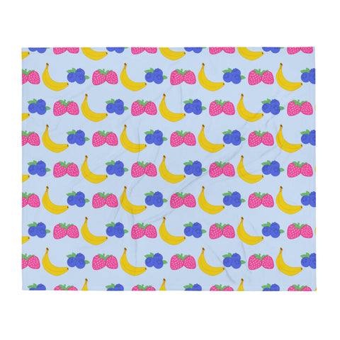 Fruity Pansexual Throw Blanket