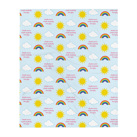 Shade Never Made Anybody Less Gay Throw Blanket