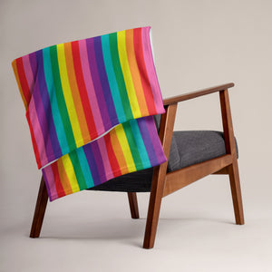 Original Rainbow Pride Flag Throw Blanket