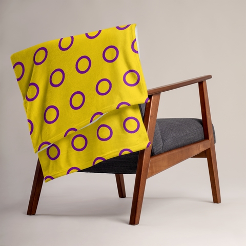 Intersex Flag Throw Blanket
