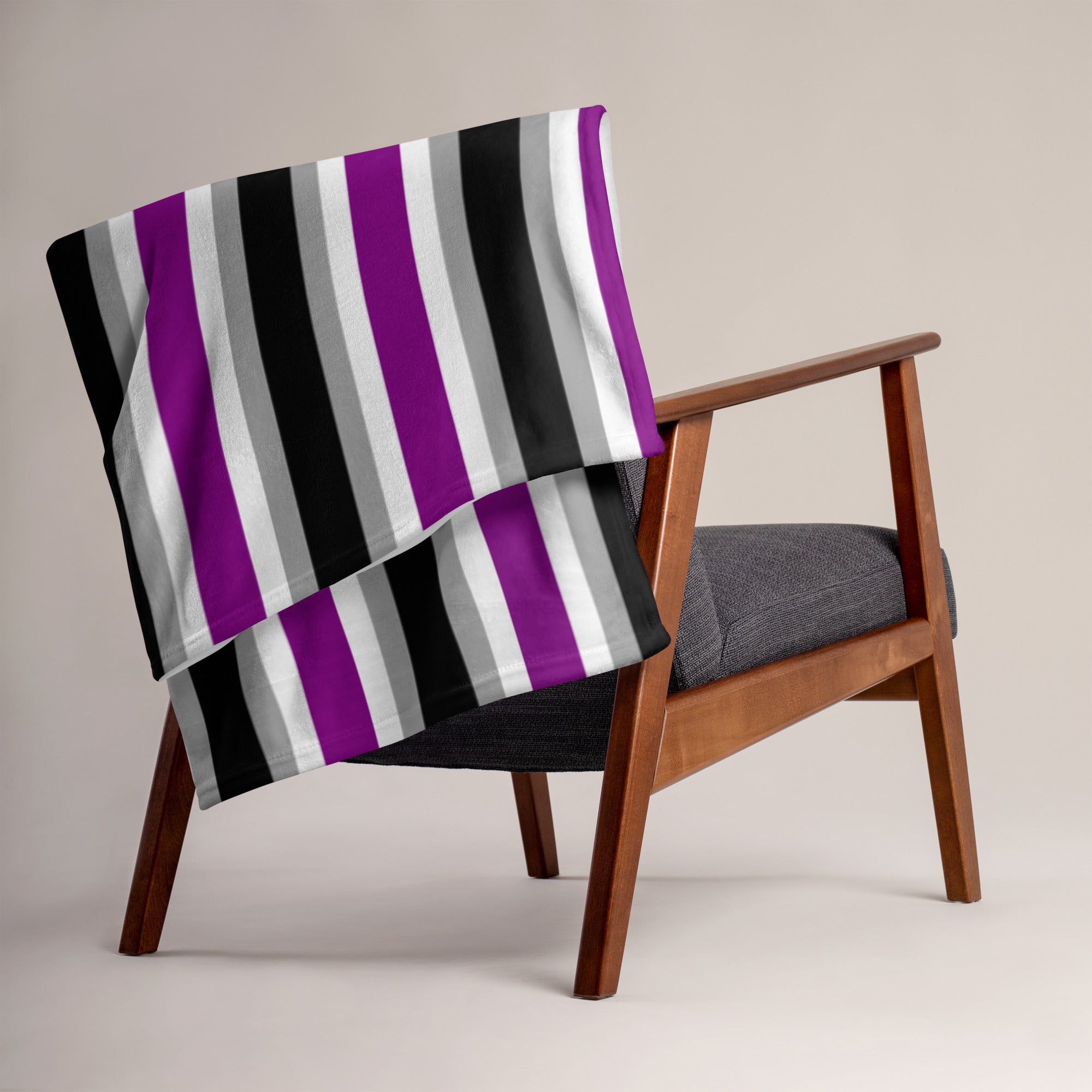 Asexual / Demisexual Flag Throw Blanket