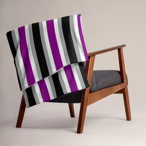 Asexual / Demisexual Flag Throw Blanket