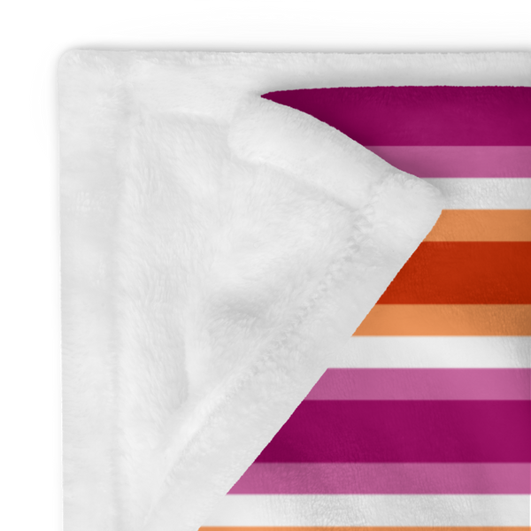 Lesbian Flag Throw Blanket