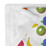 Fruity Rainbow Throw Blanket