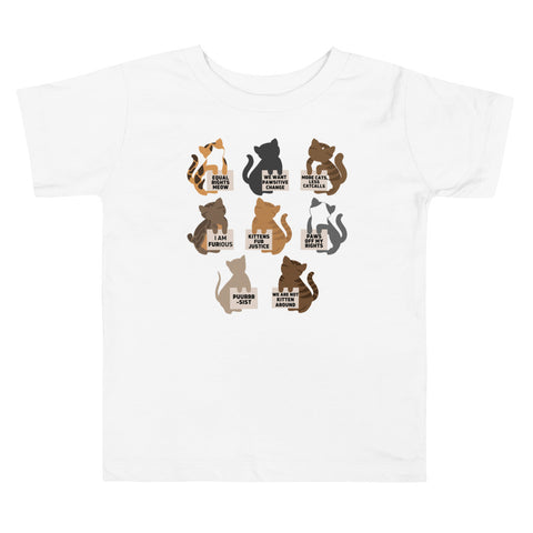 Protesting Cats Toddler T-Shirt