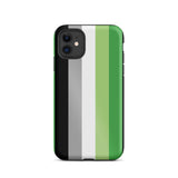 Aromantic Flag Tough iPhone Case