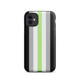 Agender Flag Tough iPhone Case