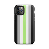 Agender Flag Tough iPhone Case