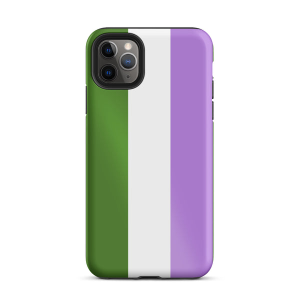 genderqueer Flag Tough iPhone Case