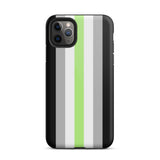 Agender Flag Tough iPhone Case