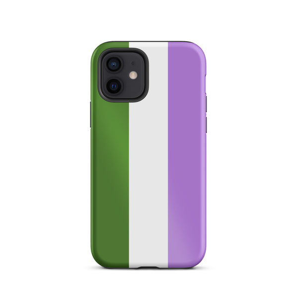 genderqueer Flag Tough iPhone Case