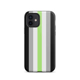 Agender Flag Tough iPhone Case