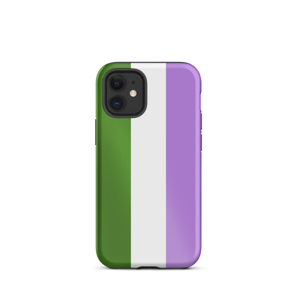 genderqueer Flag Tough iPhone Case
