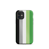Aromantic Flag Tough iPhone Case