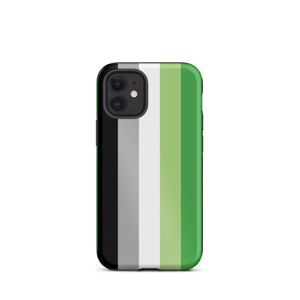 Aromantic Flag Tough iPhone Case
