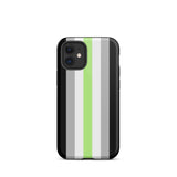 Agender Flag Tough iPhone Case