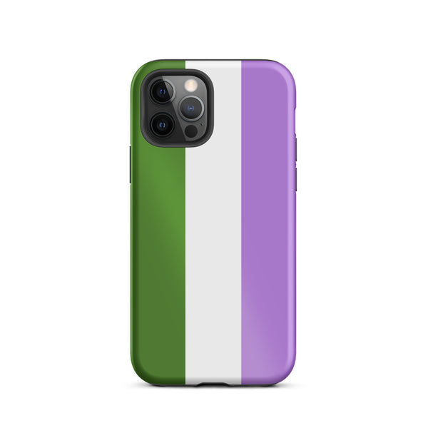 genderqueer Flag Tough iPhone Case