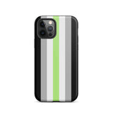Agender Flag Tough iPhone Case
