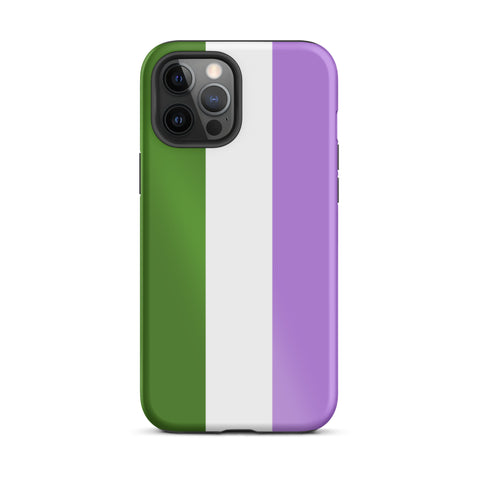 genderqueer Flag Tough iPhone Case