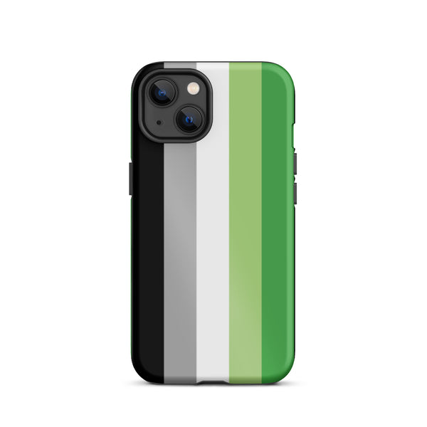 Aromantic Flag Tough iPhone Case