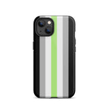 Agender Flag Tough iPhone Case